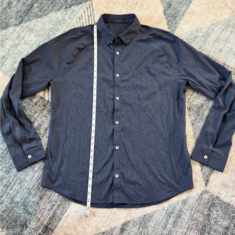 Lululemon Athletica Navy Dress Shirt “commission long sleeve”